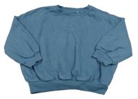 Modrošedá oversize mikina s dinosaurom George