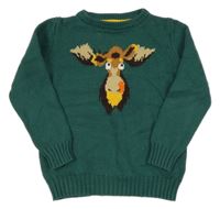 Smaragdový funkčný sveter s losom MOUNTAIN WAREHOUSE