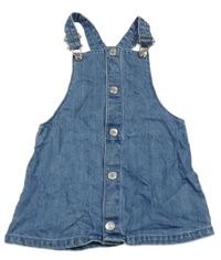 Modré rifľové prepínaci šaty F&F