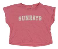 Ružové crop tričko s nápisom name it.