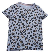 Sivé tričko s leopardím vzorom M&S