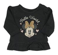 Antracitové tričko s Minnie Primark