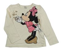 Krémové tričko s Minnie C&A