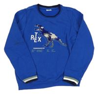 Modrá mikina s dinosaurem z překlápěcích flitrů S. Oliver