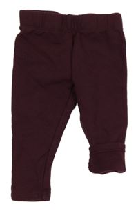 Vínové zateplené legíny Topomini