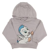 Lila mikina s koněm a kapucí Primark