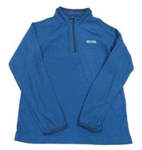 Modrá pruhovaná fleecová funkčná mikina Regatta