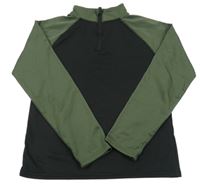 Černo-khaki športová mikina Ergeenomixx