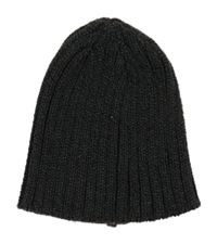 Antracitová melírovaná pletená čepice