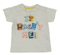 Bílé tričko s nápisem C&A