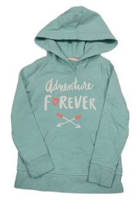 Světlezelená mikina s nápisem a kapucí H&M