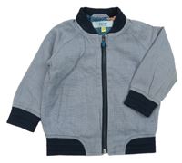 Tmavomodrá melírovaná jarná bunda Baker