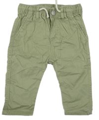 Khaki plátenné nohavice H&M