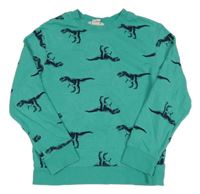 Zelená mikina s dinosaurami H&M
