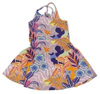 Farebné kvetované šaty Tu
