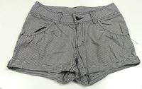 Čierno-biele kockované kraťasy H&M