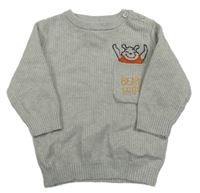 Šedý lehký svetr s Púem Disney