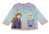 Lila-světlemodrá mikina s Frozen Disney