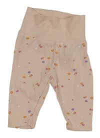 Svetloružové kvetované ľahké tepláky Dopodopo