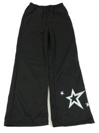 Černé široké tepláky s hvězdou 