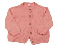 Korálový perforovaný prepínaci sveter M&S