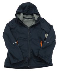 Tmavomodrá softshellová bunda s kapucí Crane