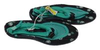 Nové - černo-zelené boty do vody s ananasy Pepperts vel. 33