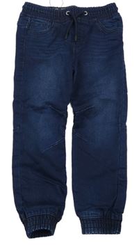Tmavomodré cuff rifle Denim Co.