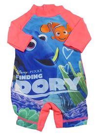 Modro-neonově růžový UV overal - Hledá se Nemo Mothercare