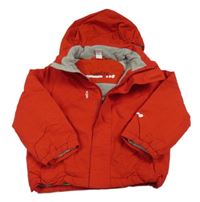 Červená šušťáková zimná funkčná bunda s kapucňou zn. Wed´ze