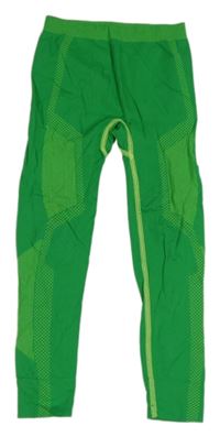 Zelené funkční kalhoty H&M