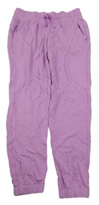 Fialové lehké tepláky 