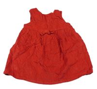 Červené menšestrové šaty s mašlou Next