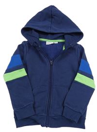 Tmavomodoro-zelená prepínaci mikina s kapucňou Impidimpi