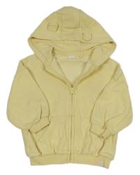 Žltá prepínaci mikina s kapucňou Next