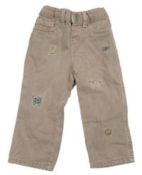 Hnedé rifle so zvieratkami H&M