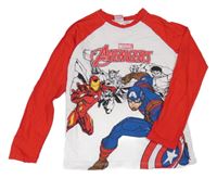 Bílo-červené triko se superhrdiny - Marvel 
