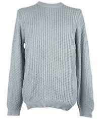 Pánský šedý vzorovaný svetr Linea 