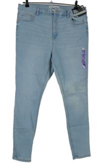 Nové - Dámske svetlomodré skinny rifle zn. Denim