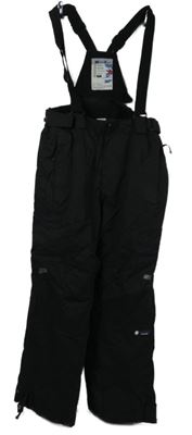 Pánské černé šusťákové oteplovačky s odepínacími kšandami MultiTEX