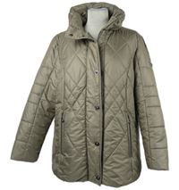 Dámská béžová šusťáková prošívaná přechodová bunda