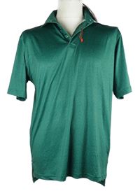 Nové - Pánske zelené vzorované športové funkčné tričko Southern Marsh