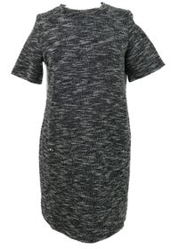 Dámské černo-bílé melírované pletené šaty F&F