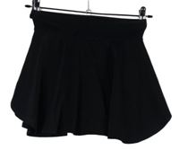 Dámska čierna športová sukňa so všitými kraťasy Shein