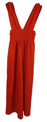 Dámský červený kalhotový culottes overal Asos