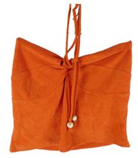 Dámsky červený froté bandeau top H&M