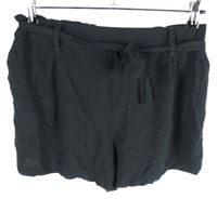 Dámské černé volné kraťasy s páskem C&A