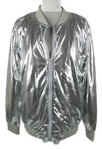 Pánský stříbrný šusťákový bomber Coofandy