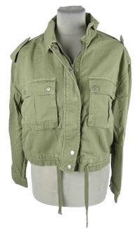 Dámska světlekhaki crop bunda Suzy
