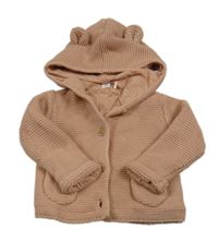 Světlerůžový podšitý propínací svetr s kapucí M&S